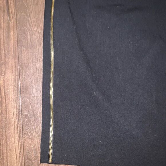 Calvin Klein black military stripe professional normcore skirt - Picture 2 of 4